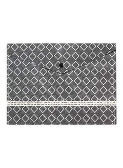 Generic 12-Piece A4 Snap Button Waterproof Fabric File Bags Silver  - Image 1