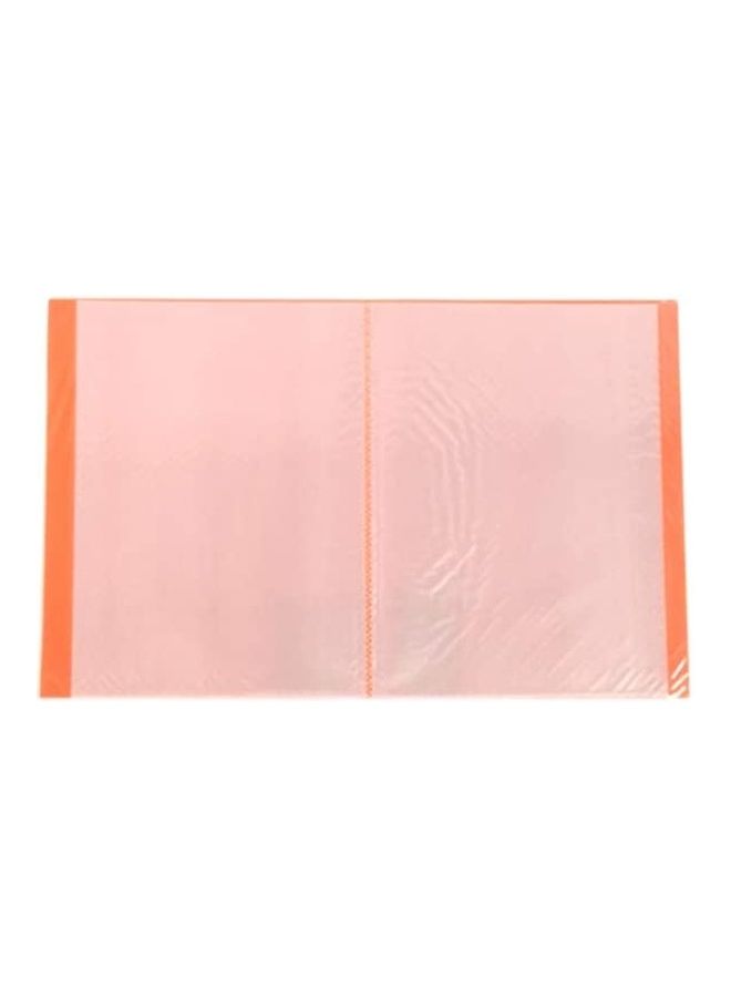 A4 Folder File Clear Display Book Orange - Image 3
