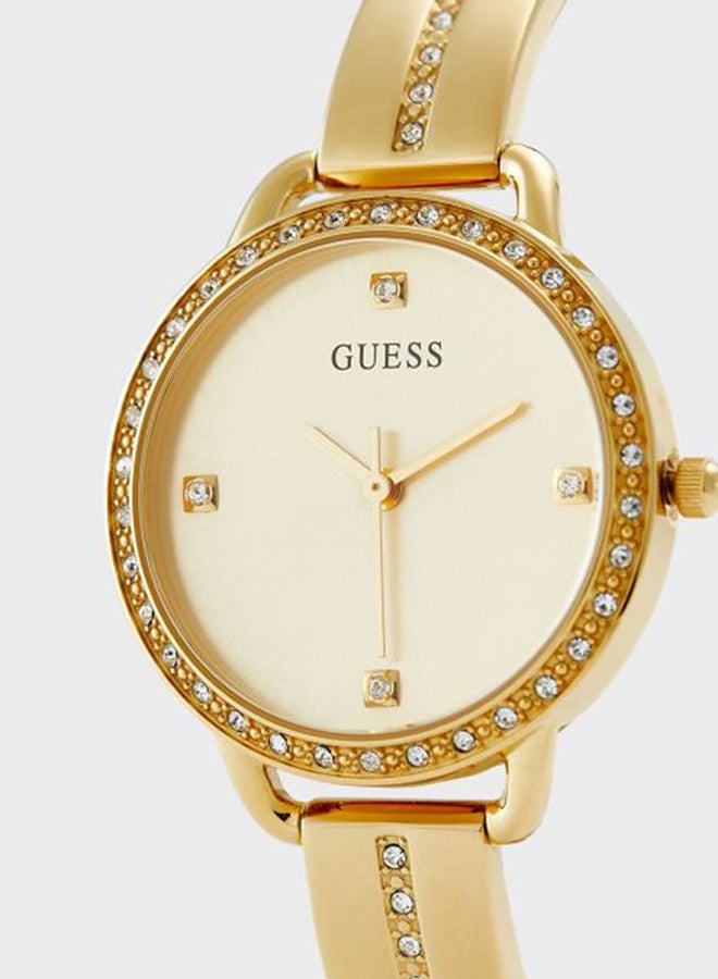 GUESS Women's Water Resistant Analog Watch GW0022L2 - 30 mm - Gold - Image 4
