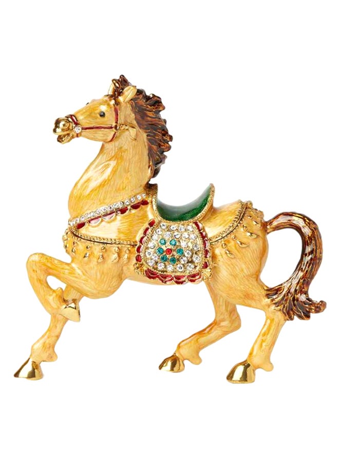 آل جابر صندوق مجوهرات للزينة على شكل حصان - Image 1