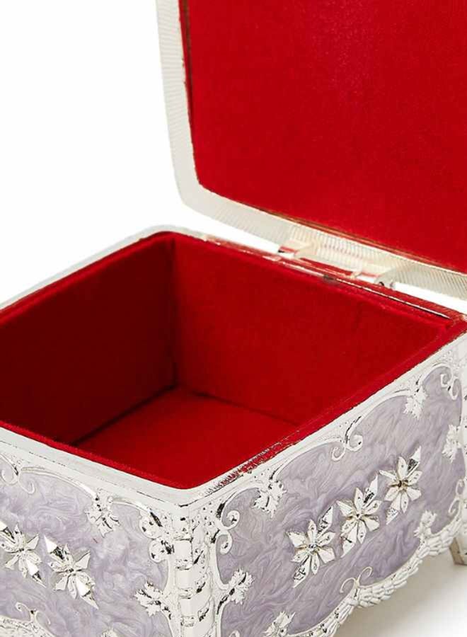 آل جابر صندوق مجوهرات مرصع بتصميم عتيق - Image 4