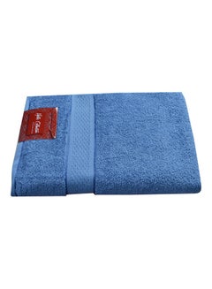 Generic Viscose Border Bath Sheet Blue 80x160cm  - Image 1