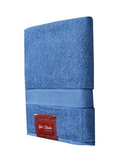 Generic Viscose Border Bath Sheet Blue 80x160cm  - Image 2