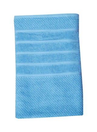 Textured Cotton Bath Sheet Denim 80x160cm - v1620051253/N47130484A_1