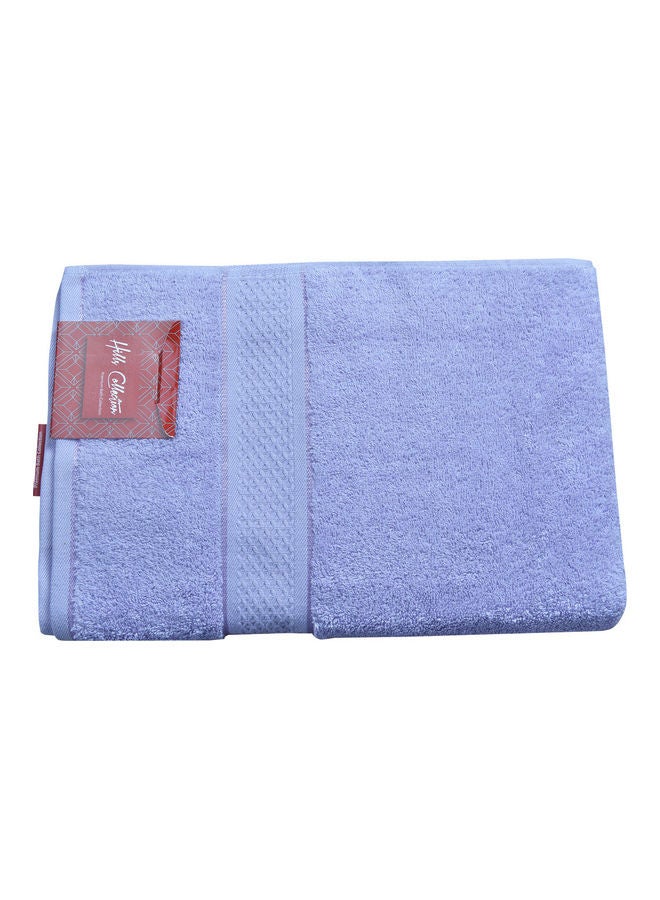 Viscose Border Bath Sheet Purple 80x160cm - Image 1