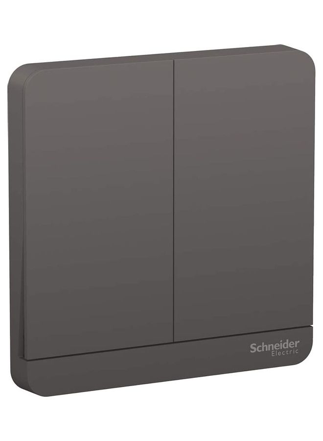 Schneider Electric Avatar On One Gang Two Way Switch Wall Plate Grey