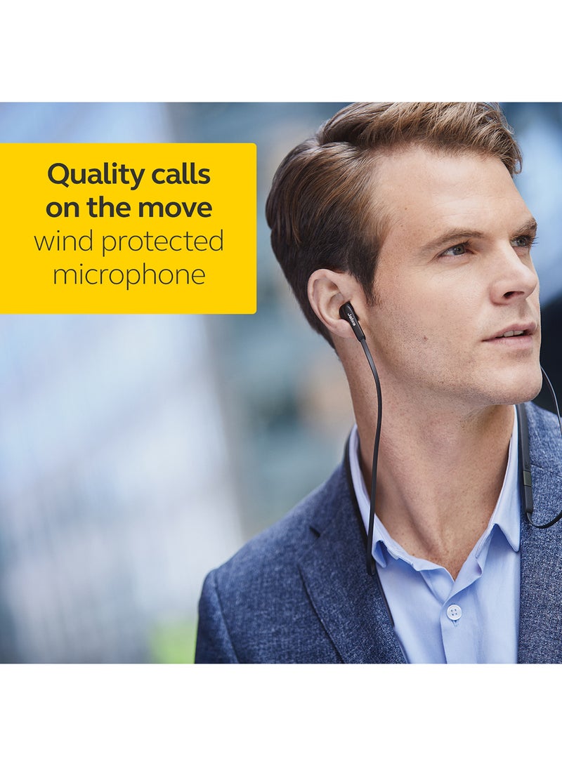 Jabra - Elite 25e – Wind Protected Bluetooth Headphones For Wireless Calls and Music with Vibration Alert Black - Image 1