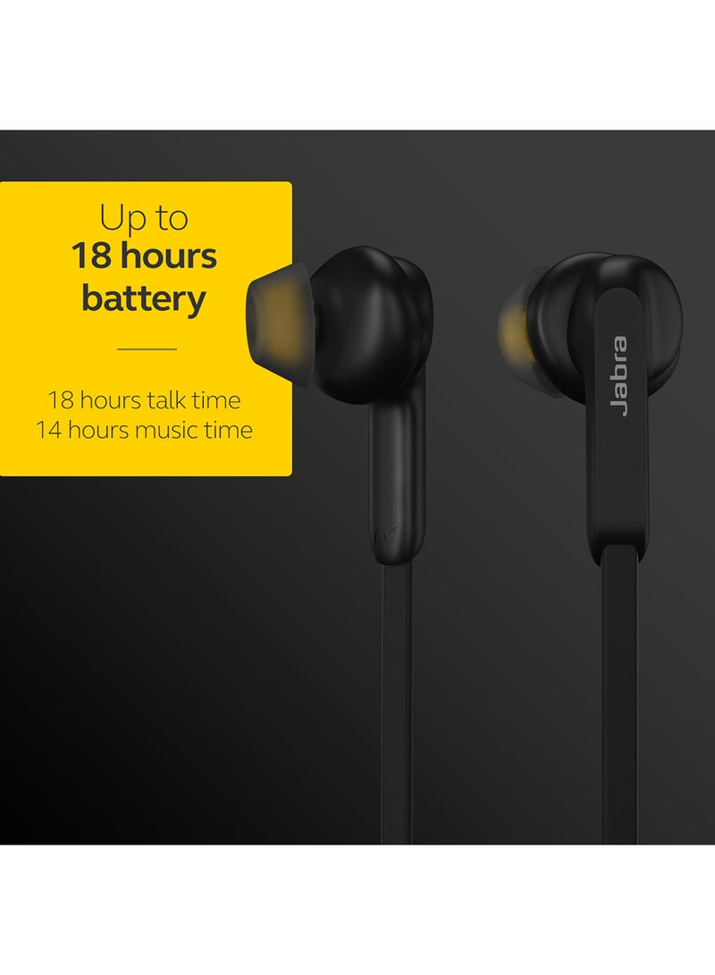 Jabra - Elite 25e – Wind Protected Bluetooth Headphones For Wireless Calls and Music with Vibration Alert Black - Image 1