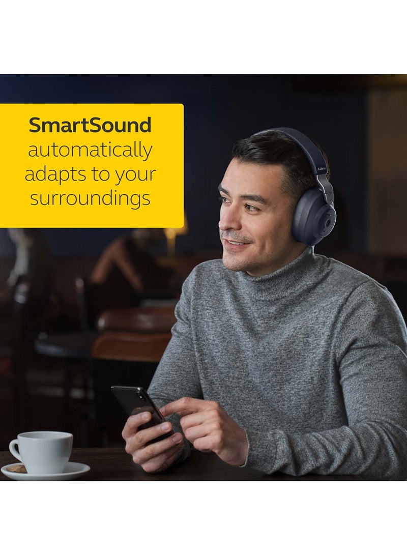 Elite 85h Over Ear Headphones with ANC and SmartSound Technology – Navy
