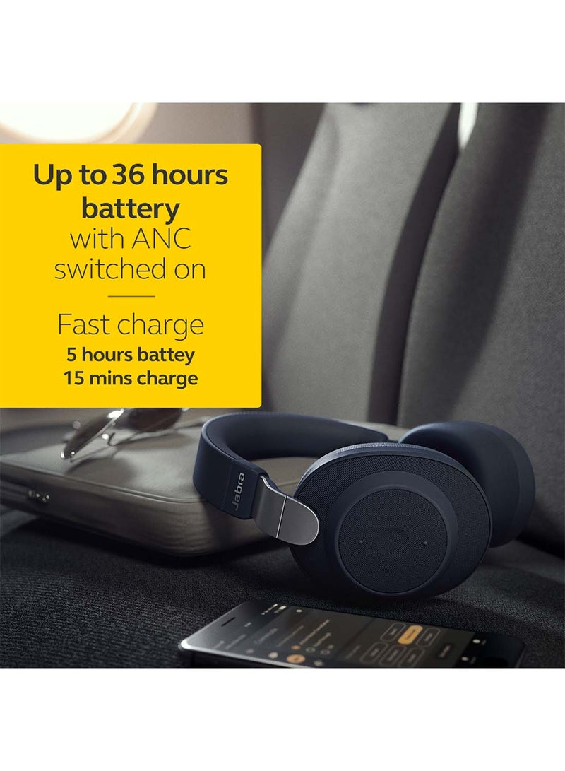 Elite 85h Over Ear Headphones with ANC and SmartSound Technology – Navy