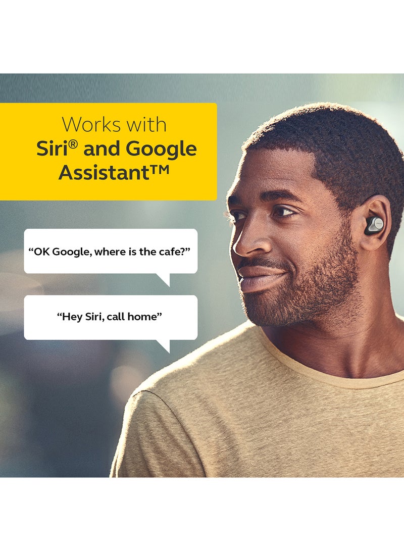 Elite 85t True Wireless Earbuds - Advanced Active Noise Cancellation with Long Battery Life and Powerful Speakers - Wireless Charging Case Titanium Black