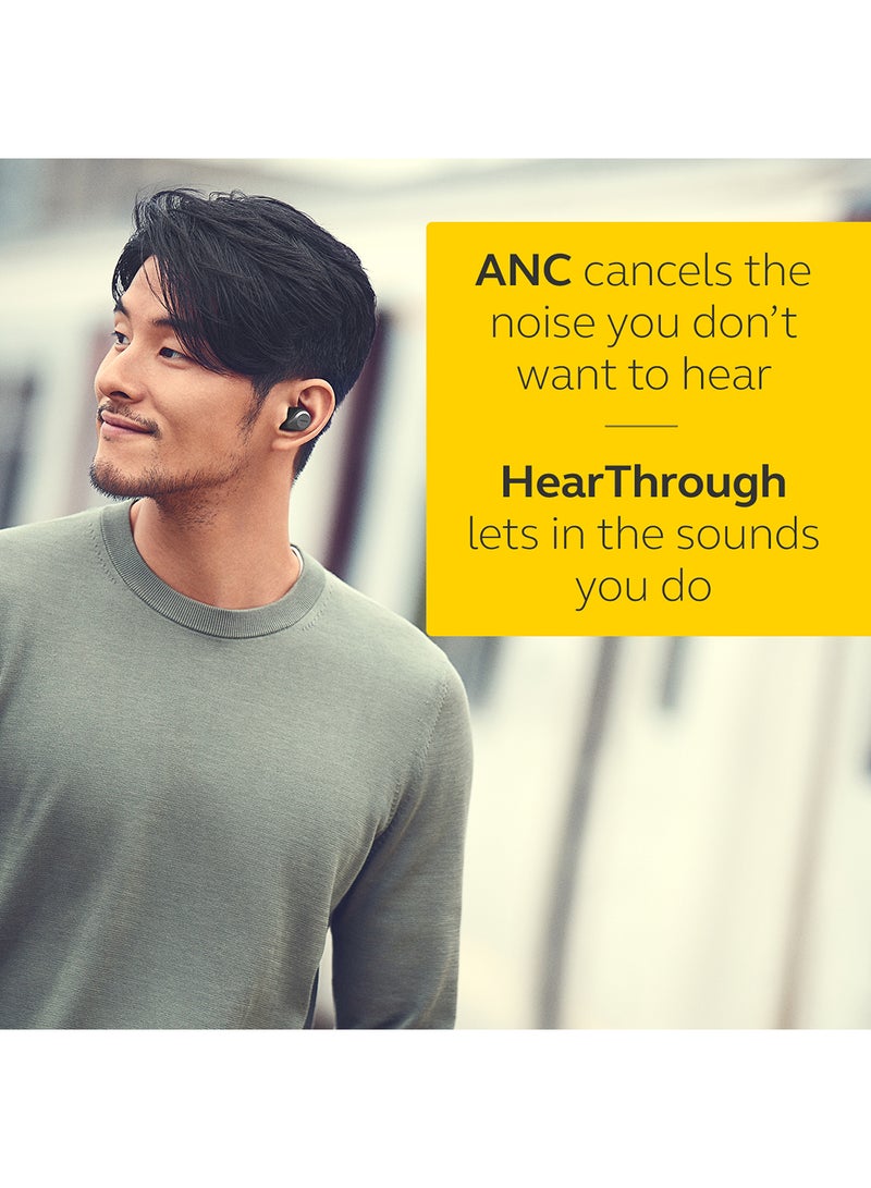 Elite 85t True Wireless Earbuds - Advanced Active Noise Cancellation with Long Battery Life and Powerful Speakers - Wireless Charging Case Titanium Black