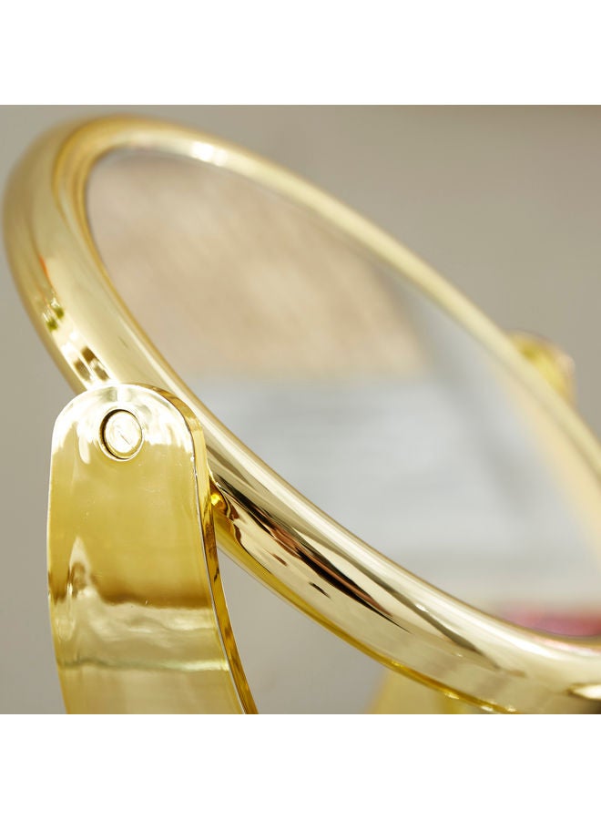 Home Box - Esme Round Make Gold 18x7x23cm - Image 1