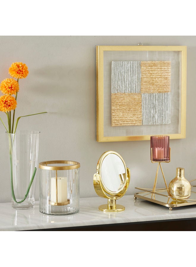 Home Box - Esme Round Make Gold 18x7x23cm - Image 1