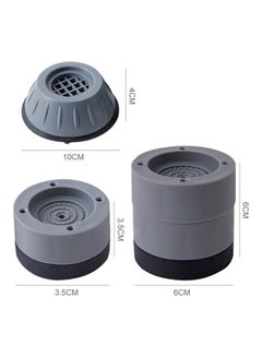 Generic 8-Piece Washing Machine Foot Pad Grey/Black 4 x 5cm  - Image 4