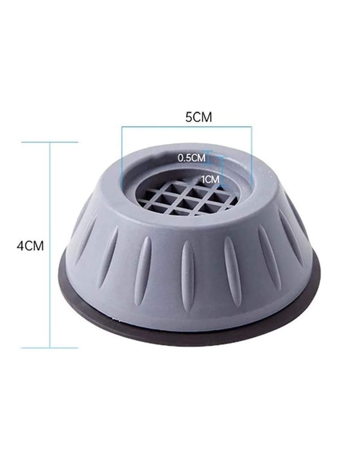 Generic - 4-Piece Washing Machine Foot Pads Grey 4 x 5cm - Image 1