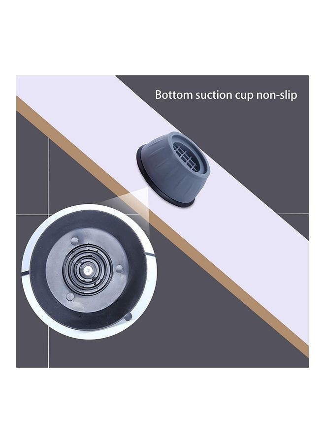 صن شاين طقم مكون من 8 قطع من وسادات تجفيف الغسيل مضادة للاهتزاز مع أرجل شفط أزرق 4 x 5سم - Image 5
