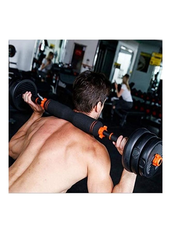 2 In 1 Barbell And Dumbbell Set Removable 15kg 15kg - Image 4