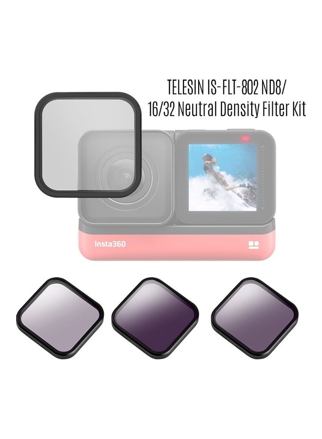 IS-FLT-802 ND8/16/32 Neutral Density Filter Kit Grey