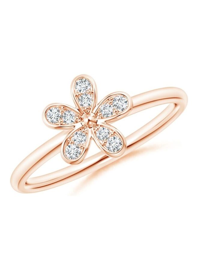 RS Diamonds - 18 Karat Rose Gold Daisy Diamond Ring - Image 1
