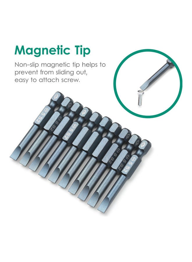 Generic 10-Piece Electric Screwdriver Bit Set Grey  - Image 3