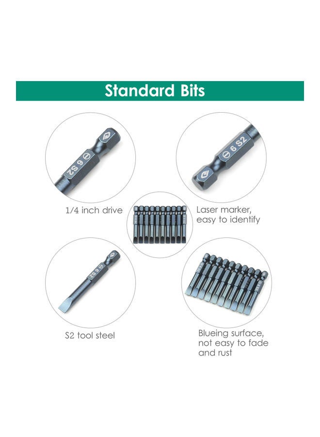 Generic 10-Piece Electric Screwdriver Bit Set Grey  - Image 4
