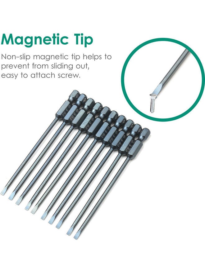 Generic 10-Piece Electric Screwdriver Bit Set Grey  - Image 2