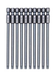 10-Piece Security Torx Bit Set Grey