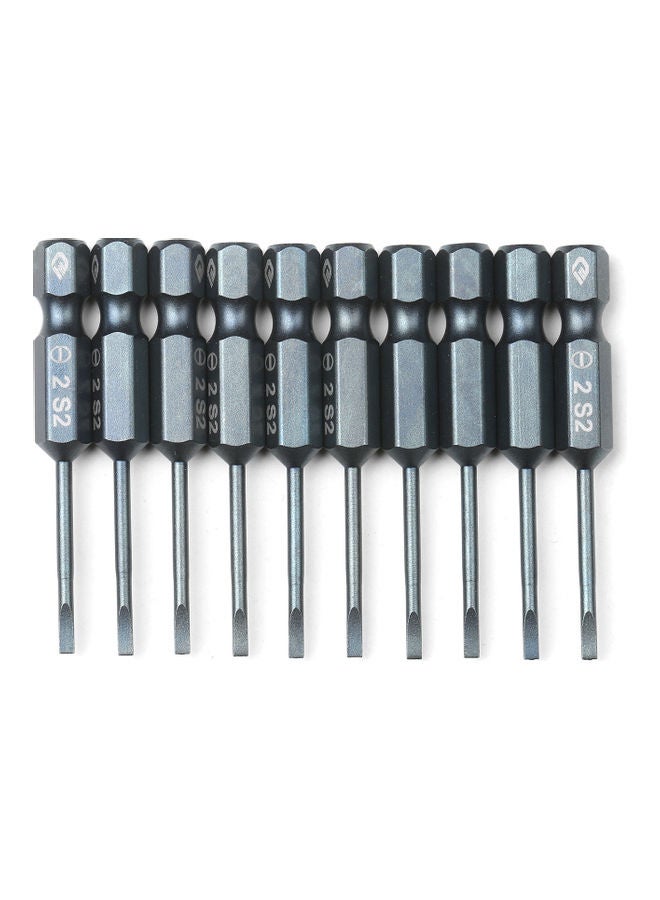 Generic 10-Piece Electric Screwdriver Bit Set Grey  - Image 1