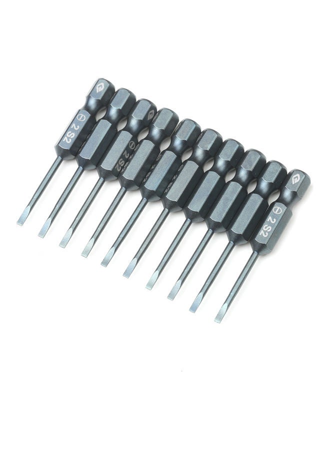 Generic 10-Piece Electric Screwdriver Bit Set Grey  - Image 2