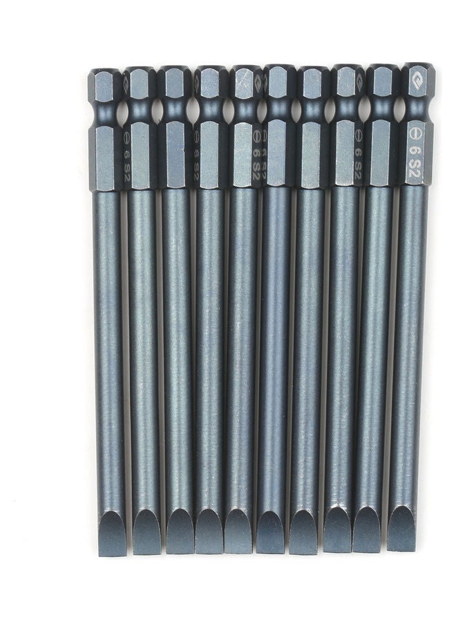 Generic 10-Piece Electric Screwdriver Bit Set Grey  - Image 1