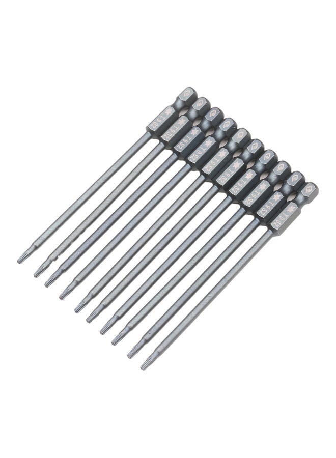 Generic 10-Piece Security Torx Bit Set Grey  - Image 2