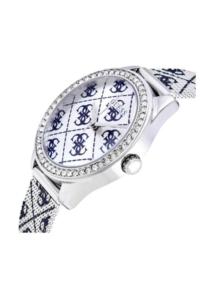 GUESS Women's Claudia Analog Watch W1279L1 - 37 mm - Silver/Blue - Image 5