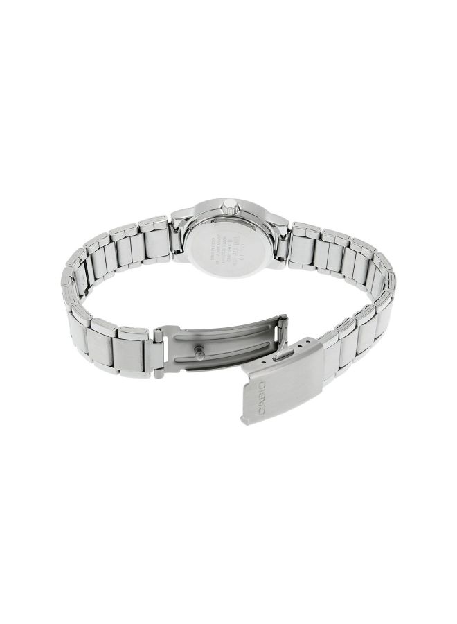 كاسيو ساعة يد إنتايسر بعقارب مقاومة للماء طراز LTP-1230D-1CDF - 22 مم - فضي women - Image 2