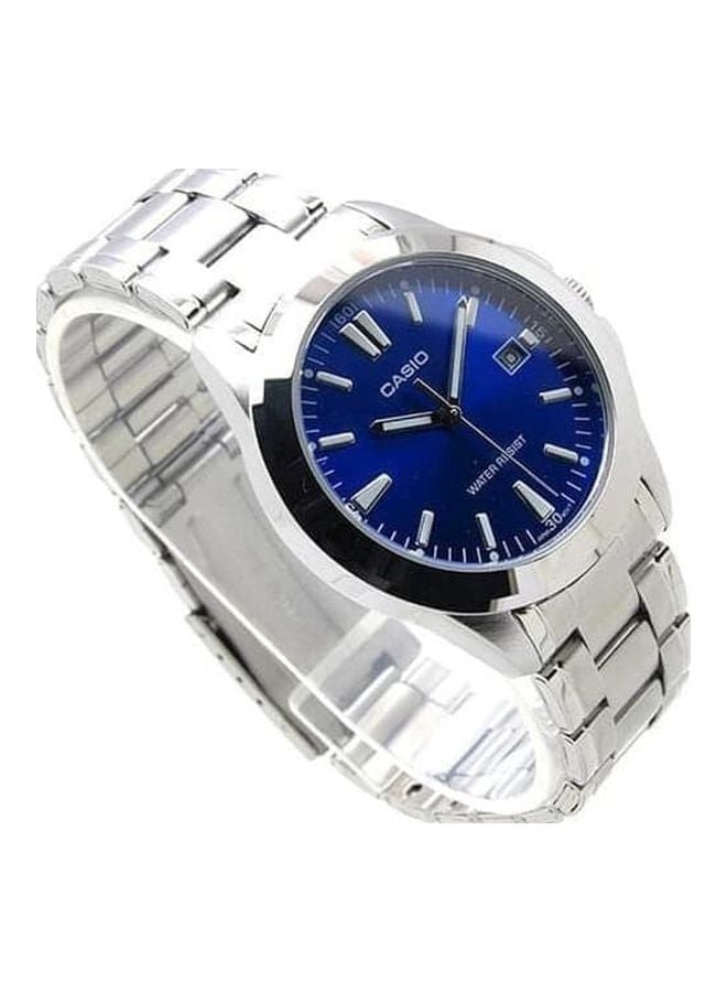 Men's Water Resistant Analog Watch MTP-1215A-2A2DF - 43 mm - Silver
