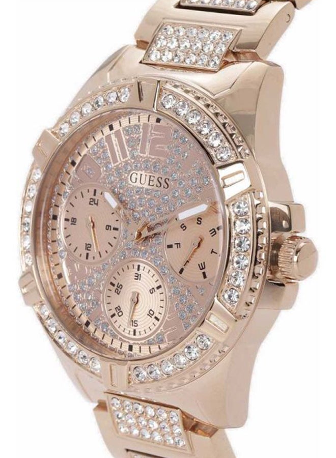 GUESS - Women's Stainless Steel Chronograph Watch W1156L3 - 40 mm - Rose Gold - Image 1