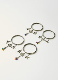 Rosh 2 Pairs Of Charm Bangles  - Image 1