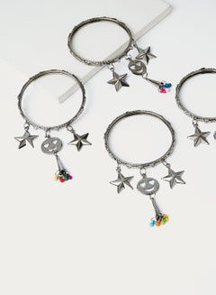 Rosh 2 Pairs Of Charm Bangles  - Image 4