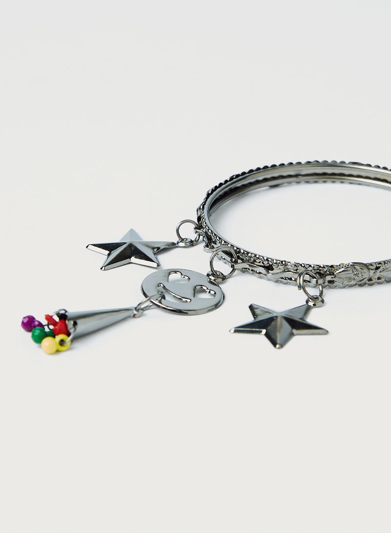 Rosh 2 Pairs Of Charm Bangles  - Image 3