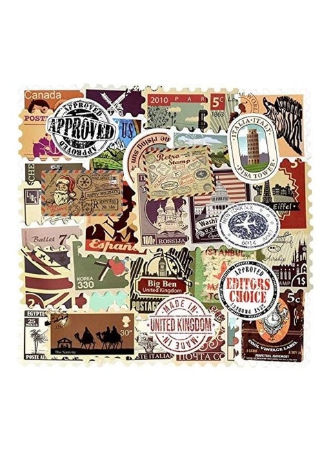 50-Count Waterproof Vinyl Stickers