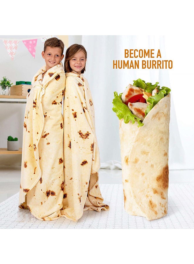 Soft Single Blanket Flannel Polyester Multicolour 150x150cm - Image 2