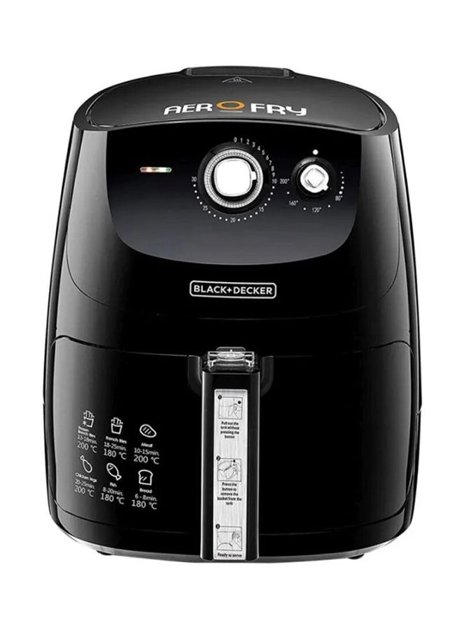 بلاك اند ديكر مقلاة هوائية آيرو فراي 9 في 1 متعدد الخصائص سعة 5 لتر بتقنية الحمل الحراري السريع للهواء 5 L 1500 W AF550-B5 أسود/فضي - Image 3
