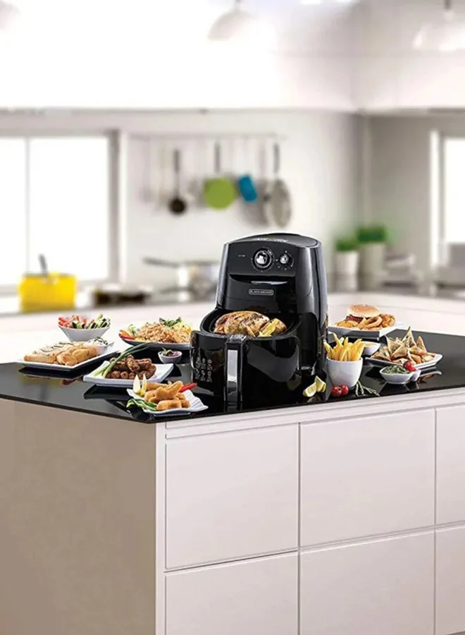 BLACK+DECKER Air Fryer 5, 9-In-1 Multifunction Aerofry With Rapid Air Convection Technology 5 L 1500 W AF550-B5 Black/Silver