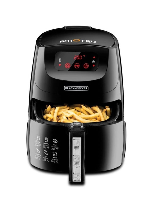 BLACK+DECKER - XL Digital Air Fryer With Rapid Hot Air Convection Technology For Frying, Grilling, Broiling, Roasting, and Baking 1.2KG/ 5.0 L 1500.0 W AF600-B5 Black - Image 1