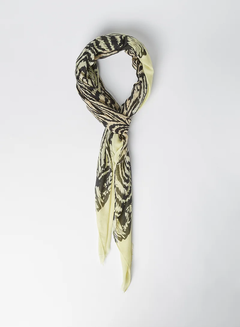 PIECES Zebra Print Scarf Multicolor