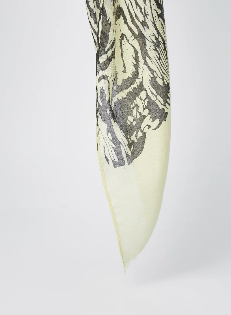 PIECES Zebra Print Scarf Multicolor