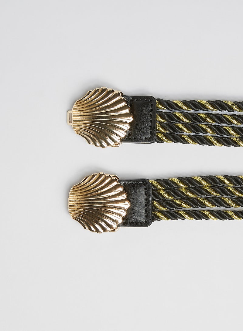 PIECES Pctinsa Rope Waist Belt Black - Image 4