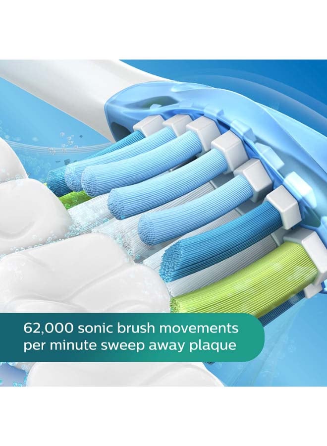 فيليبس فرشاة أسنان كهربائية سونيكير دايموند كلين وردي / فضي - Image 4