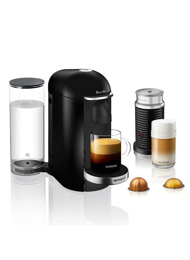 Breville - Nespresso VertuoPlus Deluxe Coffee Machine With Milk Frother 1.7 l 1300 W BNV450BLK Black 1.7 L 1300.0 W BNV450BLK Black - Image 1