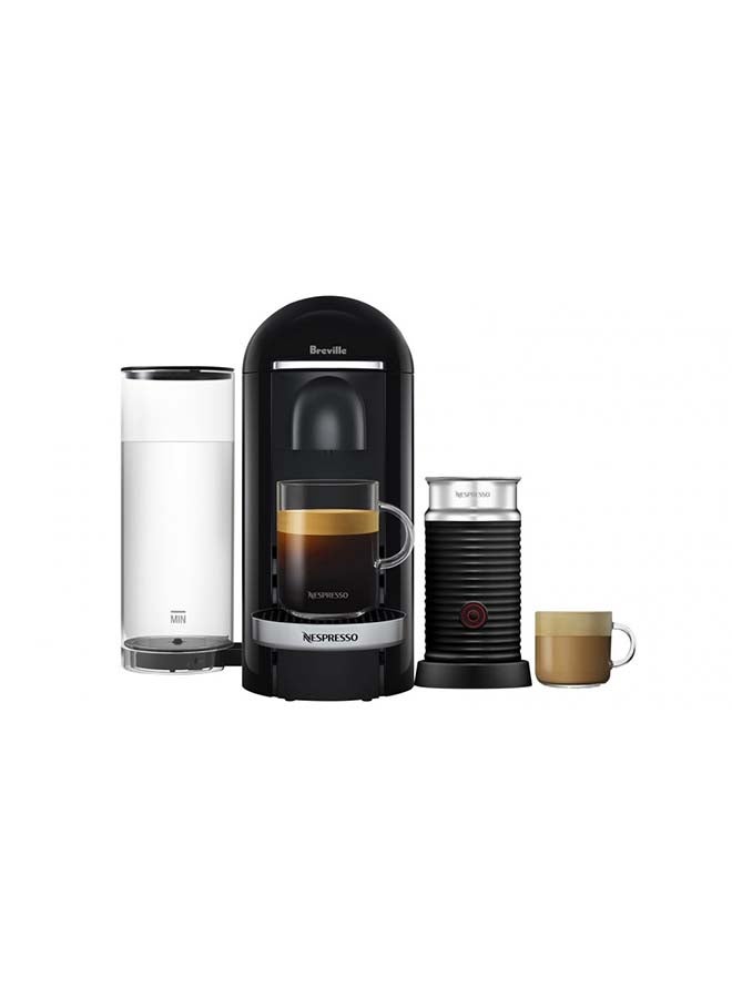Breville - Nespresso VertuoPlus Deluxe Coffee Machine With Milk Frother 1.7 l 1300 W BNV450BLK Black 1.7 L 1300.0 W BNV450BLK Black - Image 1